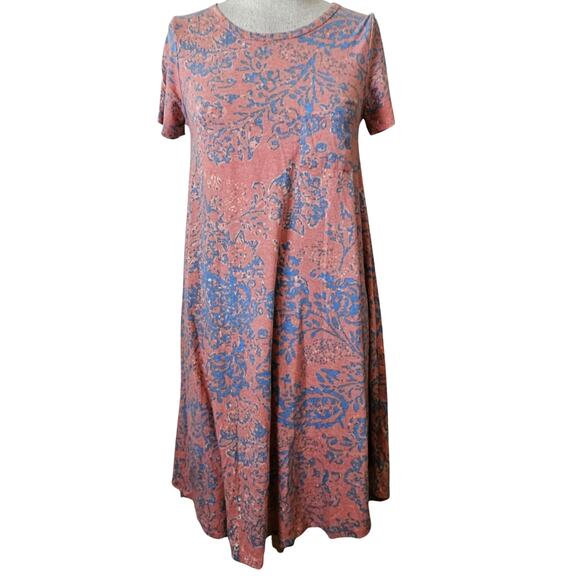 Floral Pattern Short Sleeve Shift Dress Size XXS - Picture 1 of 5